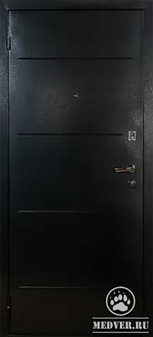 Черная входная дверь-11